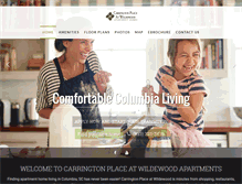 Tablet Screenshot of carringtonplacecolumbia.com